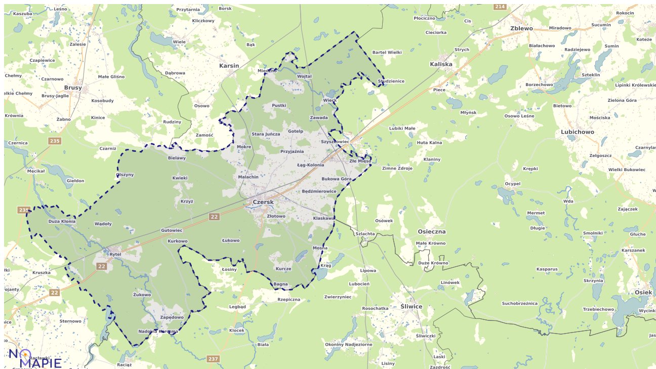 Mapa uzbrojenia terenu Czerska